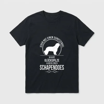 Schapendoes Schutzengel Hunde Hund T-Shirt – Klassisches T-Shirt in Schwarz