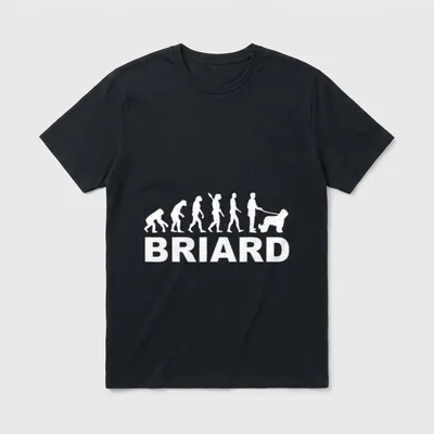Briard Evolution T-Shirt – Klassisches T-Shirt in Schwarz