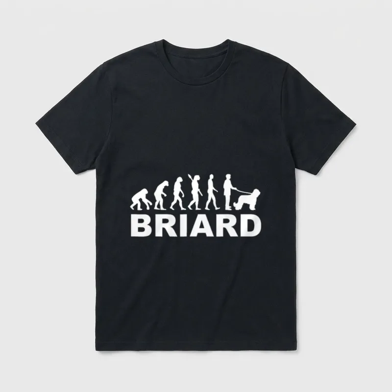 Briard Evolution T-Shirt – Klassisches T-Shirt in Schwarz
