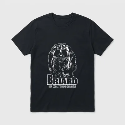 Lustiger Briard cooler Hund T-Shirt – Klassisches T-Shirt in Schwarz