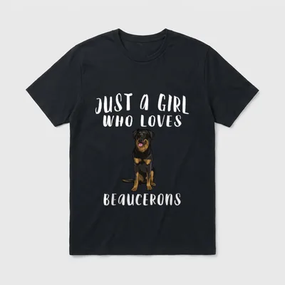 Nur ein Mädchen das Beauceron T-Shirt – Klassisches T-Shirt in Schwarz
