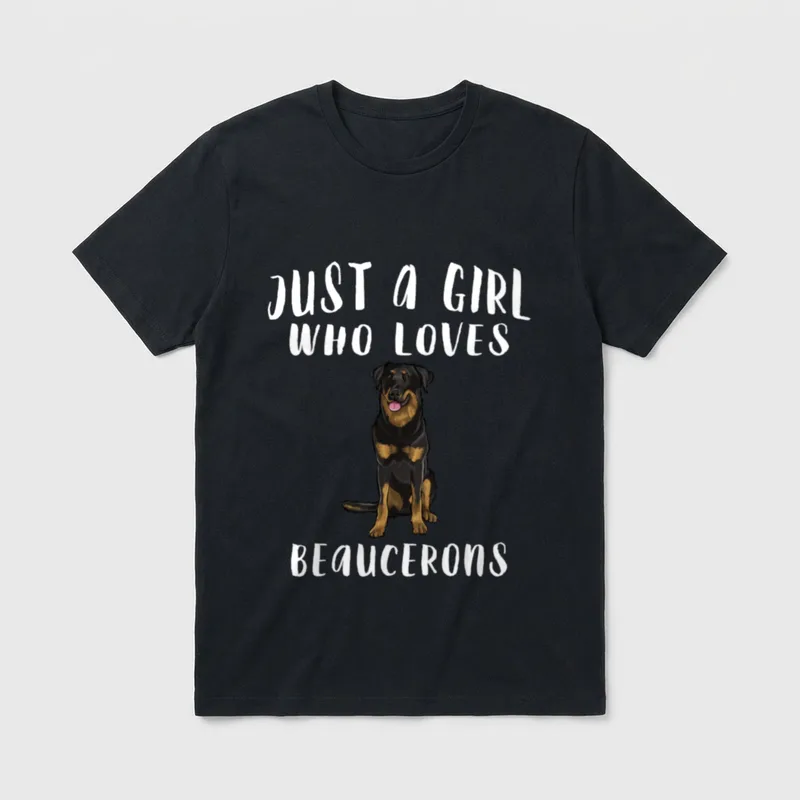 Nur ein Mädchen das Beauceron T-Shirt – Klassisches T-Shirt in Schwarz