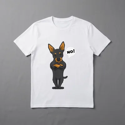 Sturer Australian Kelpie Hund T-Shirt – Klassisches T-Shirt in Schwarz