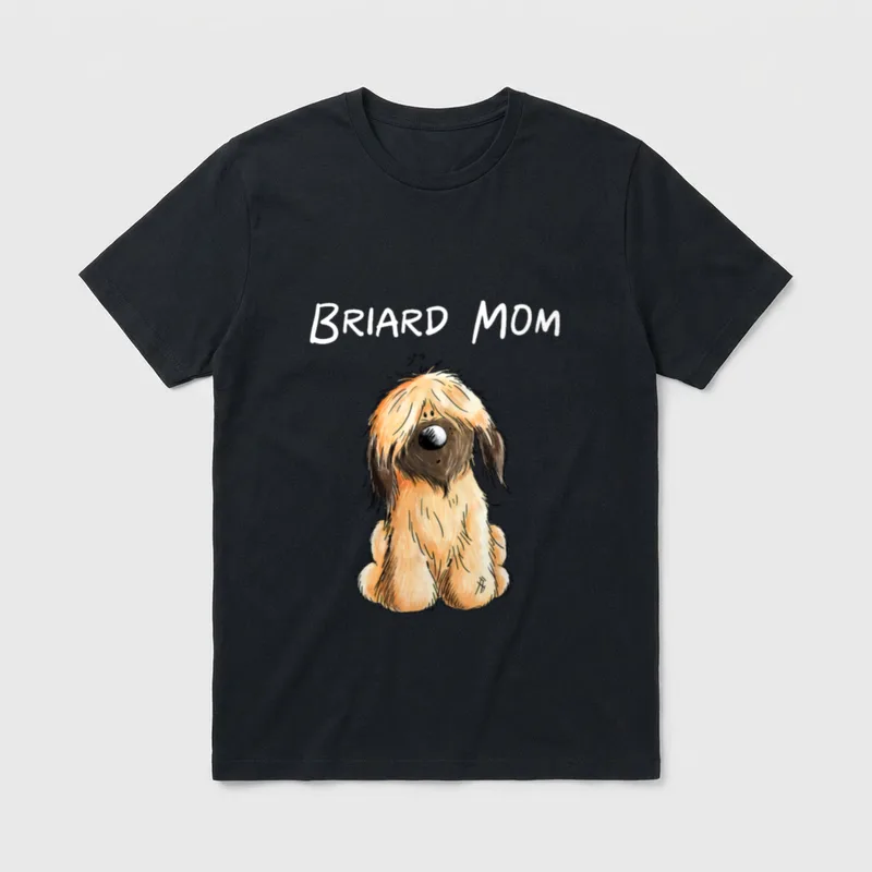 Briard Mom I Berger T-Shirt – Klassisches T-Shirt in Schwarz