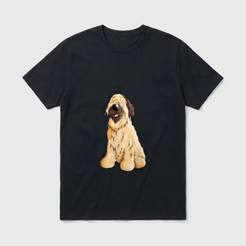 Berger Briard Oder Schafpudel Hunderasse T-Shirt – Klassisches T-Shirt in Schwarz