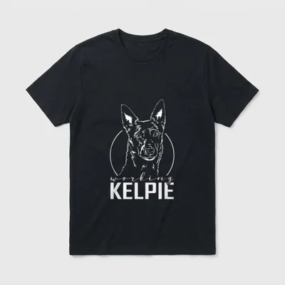 Working Kelpie Hütehund Hund T-Shirt – Klassisches T-Shirt in Schwarz