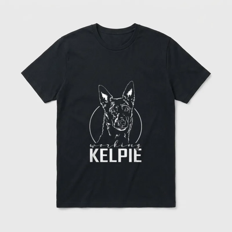Working Kelpie Hütehund Hund T-Shirt – Klassisches T-Shirt in Schwarz