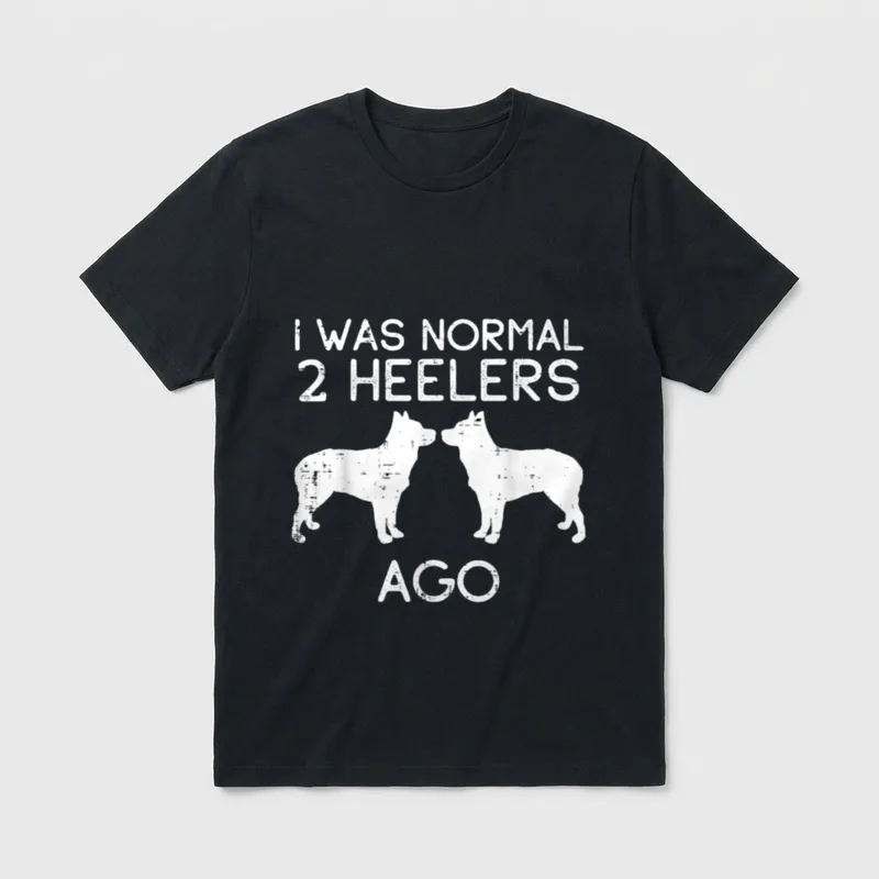 Normal 2 Heelers Ago T-Shirt – Klassisches T-Shirt in Schwarz