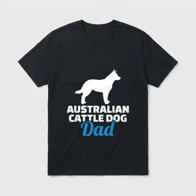 Australian Cattle Dog Papa T-Shirt – Klassisches T-Shirt in Schwarz