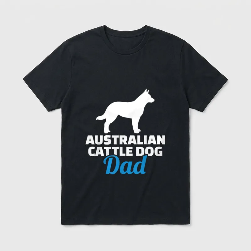 Australian Cattle Dog Papa T-Shirt – Klassisches T-Shirt in Schwarz