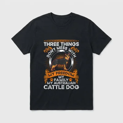 Australian Cattle Dog Familie T-Shirt – Klassisches T-Shirt in Schwarz