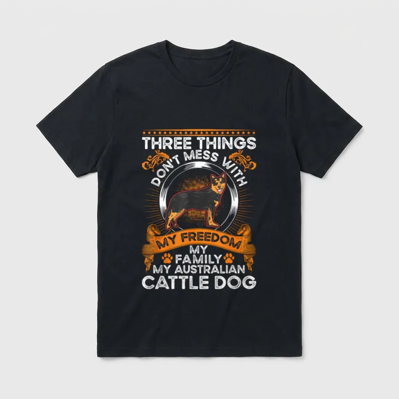 Australian Cattle Dog Familie T-Shirt – Klassisches T-Shirt in Schwarz