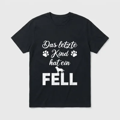 Das letzte Kind hat T-Shirt – Klassisches T-Shirt in Schwarz