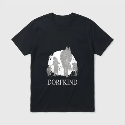 Straight outta Dorf Spruch T-Shirt – Klassisches T-Shirt in Schwarz