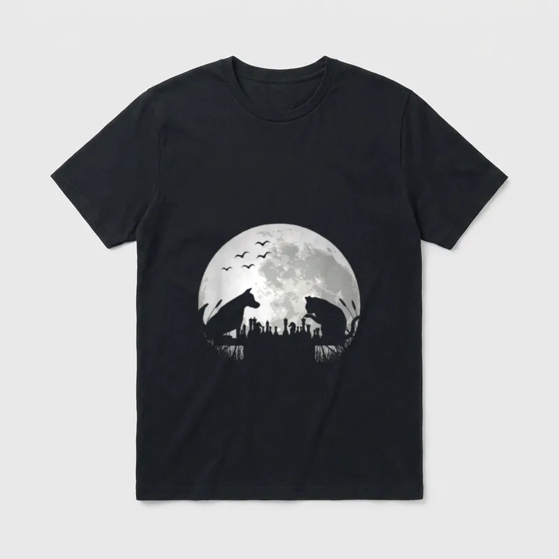 Schach Schachspieler Schachspiel Katze T-Shirt – Klassisches T-Shirt in Schwarz