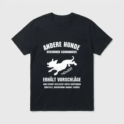Hundebesitzer Andere Hunde bekommen T-Shirt – Klassisches T-Shirt in Schwarz