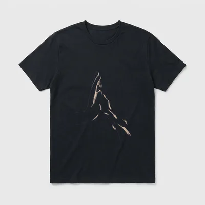Pfote Menschenhand Hundeliebhaber Hundebesitzer T-Shirt – Klassisches T-Shirt in Schwarz