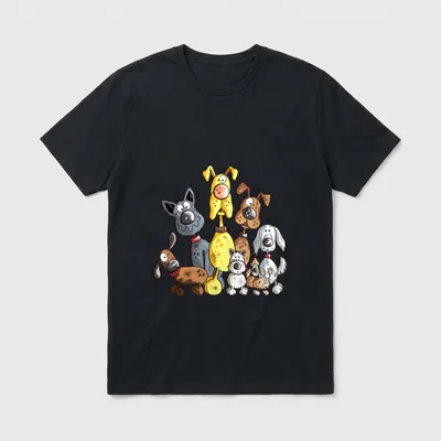 Funny Hundehaufen I Hunde T-Shirt – Klassisches T-Shirt in Schwarz