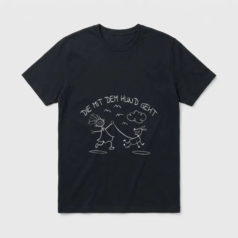 Lustige Sprüche Hundefreund Hunde T-Shirt – Klassisches T-Shirt in Schwarz