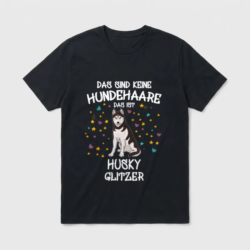 Siberian Husky T-Shirt – Klassisches T-Shirt in Schwarz