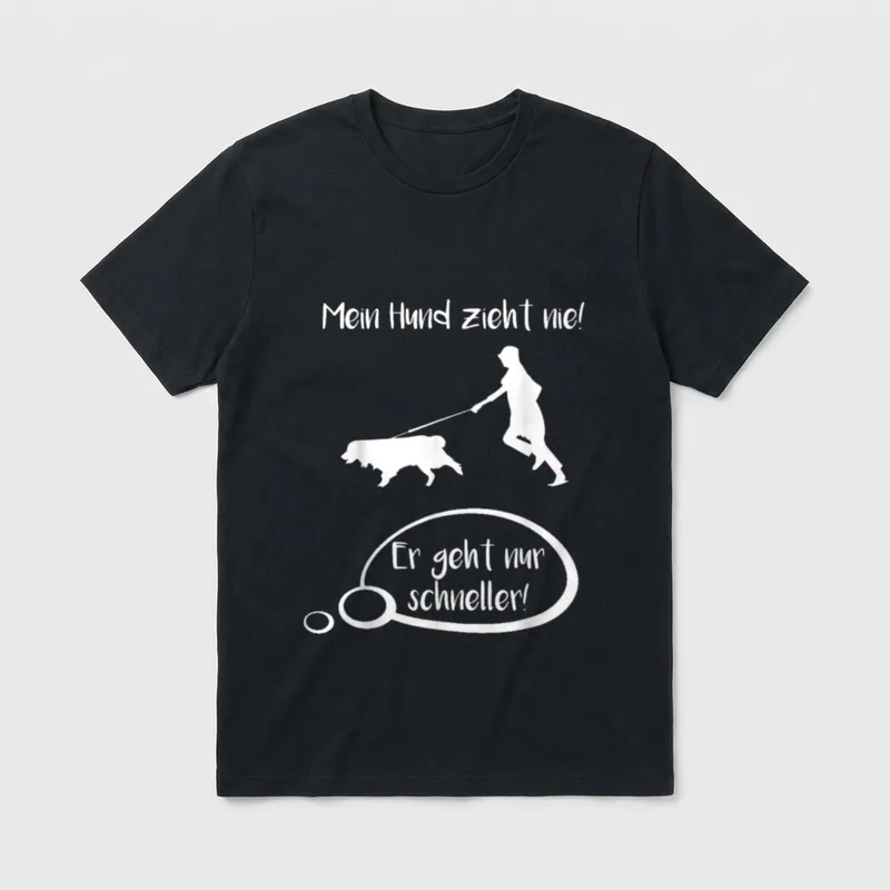 Hundebesitzer Motiv T-Shirt – Klassisches T-Shirt in Schwarz