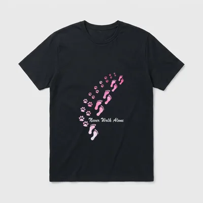 Hundemotiv mit Hundespruch Never T-Shirt – Klassisches T-Shirt in Schwarz