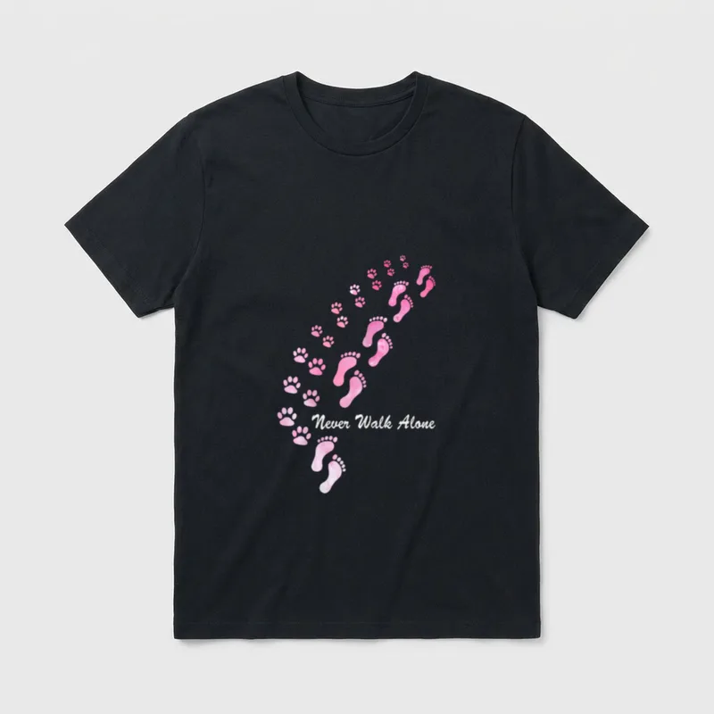 Hundemotiv mit Hundespruch Never T-Shirt – Klassisches T-Shirt in Schwarz