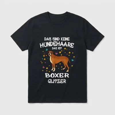 Boxer T-Shirt Damen – Klassisches T-Shirt in Schwarz