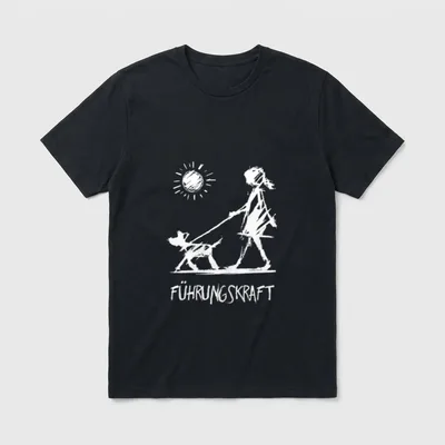 Führungskraft Lustige Hunde Sprüche T-Shirt – Klassisches T-Shirt in Schwarz