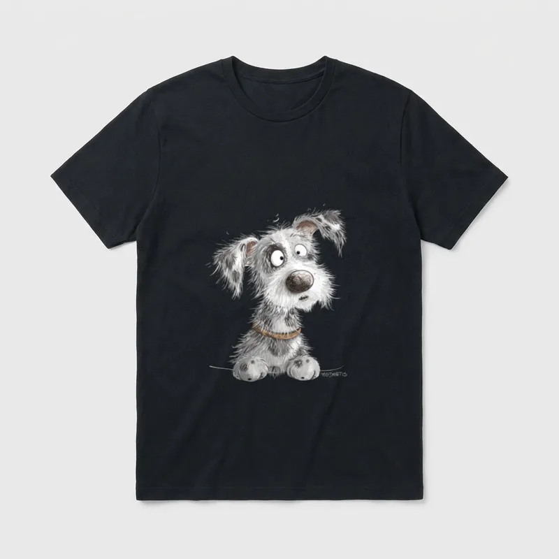 Wuscheliger Hund I Hunde T-Shirt – Klassisches T-Shirt in Schwarz