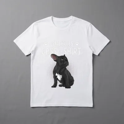 Offizielles Gassi Französische Bulldogge T-Shirt – Klassisches T-Shirt in Schwarz
