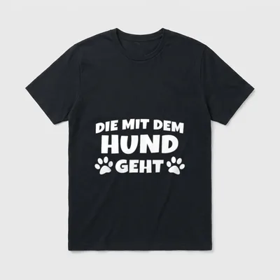 Haustier Hunde Besitzer Lustiger T-Shirt – Klassisches T-Shirt in Schwarz