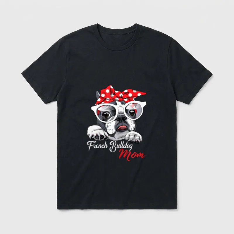 Hundefreunde Französische Bulldogge Mutter T-Shirt – Klassisches T-Shirt in Schwarz