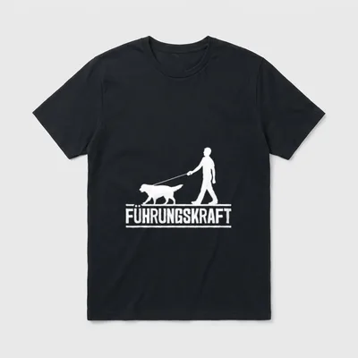 Führungskraft Hund Führen Hundeliebhaber T-Shirt – Klassisches T-Shirt in Schwarz