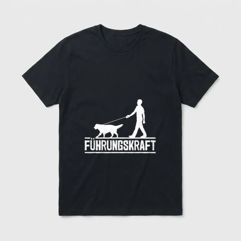 Führungskraft Hund Führen Hundeliebhaber T-Shirt – Klassisches T-Shirt in Schwarz