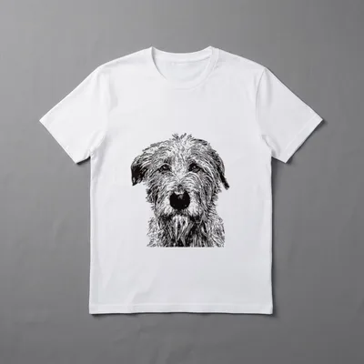 Irischer Wolfshund T-Shirt – Klassisches T-Shirt in Schwarz