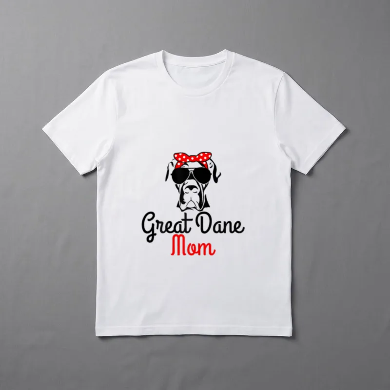 Dänische Dogge Vintage Lustig T-Shirt – Klassisches T-Shirt in Schwarz