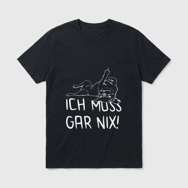 Hund Statement Spruch ich T-Shirt – Klassisches T-Shirt in Schwarz