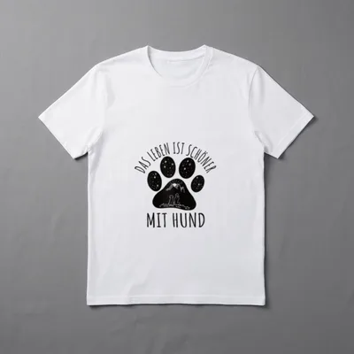 Das Leben ist schöner T-Shirt – Klassisches T-Shirt in Schwarz