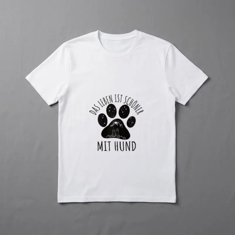Das Leben ist schöner T-Shirt – Klassisches T-Shirt in Schwarz