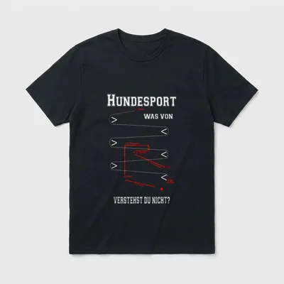 Hunde-Sport IGP Prüfung Schema T-Shirt – Klassisches T-Shirt in Schwarz