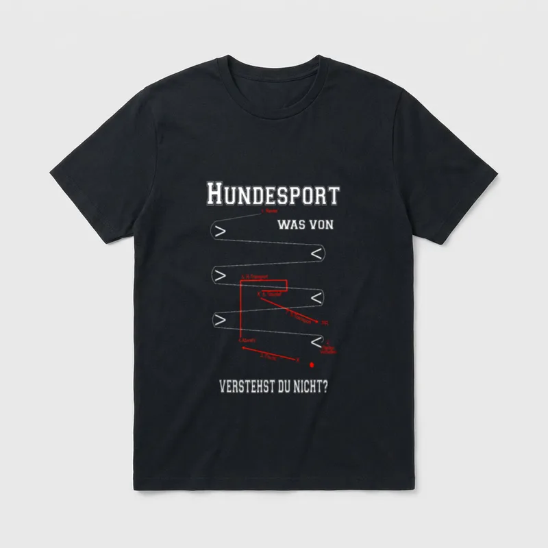 Hunde-Sport IGP Prüfung Schema T-Shirt – Klassisches T-Shirt in Schwarz
