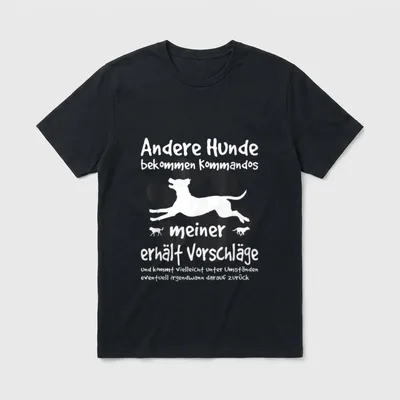 Hundebesitzer Andere Hunde bekommen Kommandos T-Shirt – Klassisches T-Shirt in Schwarz