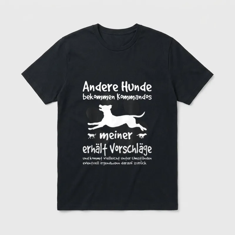 Hundebesitzer Andere Hunde bekommen Kommandos T-Shirt – Klassisches T-Shirt in Schwarz