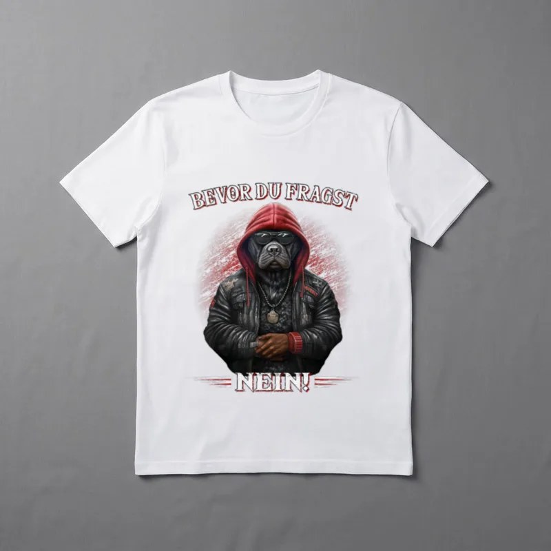 Bevor du fragst Nein Lustiges T-Shirt – Klassisches T-Shirt in Schwarz