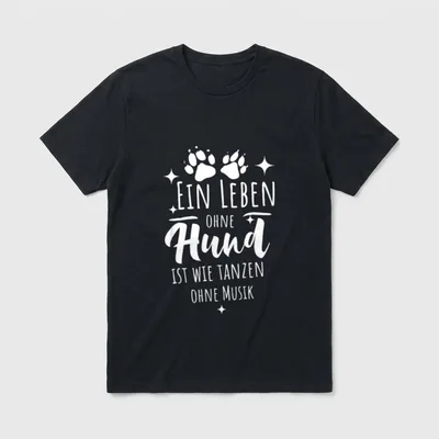 Geschenke für Hundebesitzer Hundehalter T-Shirt – Klassisches T-Shirt in Schwarz