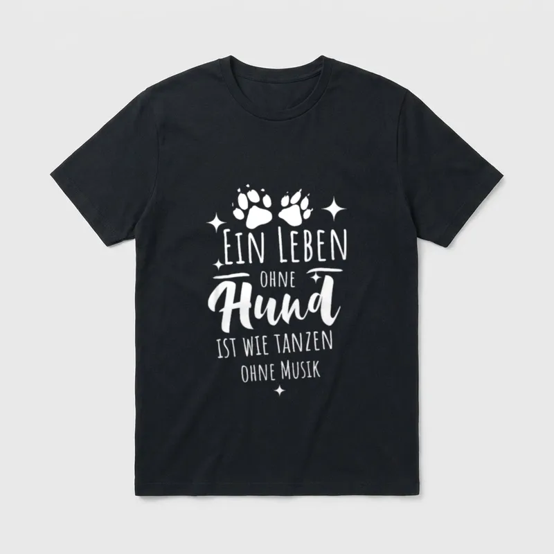 Geschenke für Hundebesitzer Hundehalter T-Shirt – Klassisches T-Shirt in Schwarz
