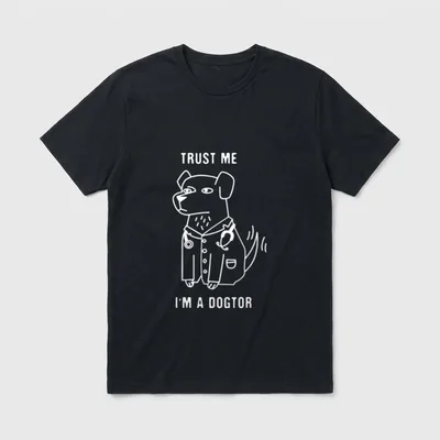I'm A Dogtor Funny T-Shirt – Klassisches T-Shirt in Schwarz