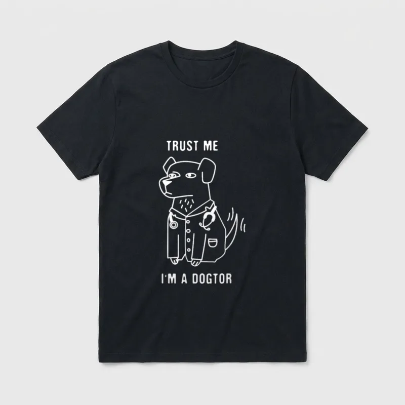 I'm A Dogtor Funny T-Shirt – Klassisches T-Shirt in Schwarz