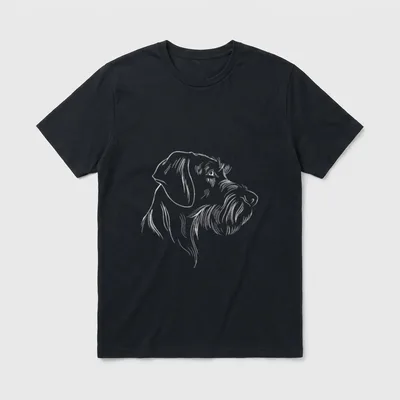 Deutsch Drahthaar German Wirehaired T-Shirt – Klassisches T-Shirt in Schwarz